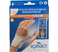 Epitact - Ortesis Rígida Termoformable para la Noche Dolorosa para el Pulgar Rizartrosa para la Mano Derecha Talla S