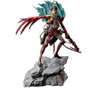 Epitome Eren Jaeger Levi Figura de anime Capitán Levi, figura de acción de personajes de anime, escena de batalla, modelo de PVC, estatua de escritorio, decoración de escritorio, adornos