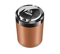 EPJDNADF Ceniceros para Coche,Cenicero Portátil para Auto con Tapa,Antideslizante y Estable Fácil de Limpiar Diseño Ahorrador de Espacio,Orange