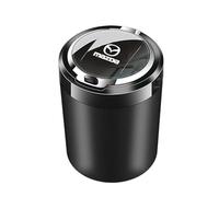 EPJDNADF Ceniceros para Coche,Cenicero Portátil para Auto con Tapa,Antideslizante y Estable Fácil de Limpiar Diseño Ahorrador de Espacio,Black