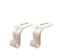 EPJDNADF Ganchos para Reposacabezas de Asiento de Auto para Jaguar XJ XJ220 XJS XK,Ganchos para Respaldo de Asiento Trasero Alta Capacidad de Carga Antideslizante y Estable,Beige