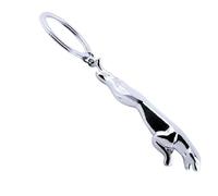 EPJDNADF Llavero Coche de Metal Coche Compatible con Jaguar S-Type X-Type XE XF,Funda para Llaves Microfiber Cuero con Articulación Colgante Llavero de Accesorios de Coche