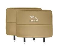EPJDNADF Protector de Respaldo de Asiento de Auto para Jaguar E-Pace F-Pace,Funda Protectora de Respaldo de Asiento Trasero Anti-Deslizante Fácil de Limpiar y Mantener,Beige