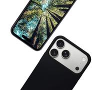 eplanita Bio - Carcasa para iPhone 17 Pro, fibra vegetal, protección contra caídas, duradera y sostenible (negro, iPhone 17 Pro)