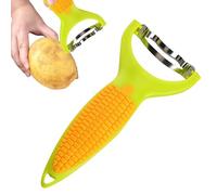Éplucheur De Maïs - Éplucheur Cobb Gobbler En Acier Inoxydable Robuste | Outil De Cuisine Multifonction | Épluche, Râpe Et Tranche Légumes | Idéal Pique-nique Camping Fêtes Restaurant Préparation