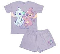 eplusm Lilo and Stitch Mujer Pijama Corto (Púrpura,S)