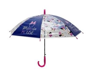eplusm MINNIE MOUSE NAIVE - Paraguas Cúpula Manual, 8 Paneles, Varillas Metálicas, Cómodo y Versátil, Calidad y Resistencia, 43 cm, Material Poliéster