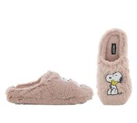 eplusm Peanuts Snoopy - Zapatillas de invierno para mujer, Navidad, regalo de Snoopy, zapatillas de interior acogedoras, Rosa., 36/37 EU