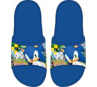 eplusm Sonic The Hedgehog Zapatillas de baño y ducha para niños zapatillas de verano antideslizantes, azul oscuro, 25/26 EU