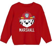eplusm Sudadera con capucha para niños de La Patrulla Canina, Chase y Marshall, sudadera cálida para invierno, regalo para niños, talla 98-128 cm, rojo, 116