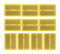EPLZON 10 piezas mini Breadboard soldable Protoboard Kit circuito impreso de doble cara Prototipo Board PCB para proyectos electrónicos de bricolaje compatibles con arduin(Amarillo)
