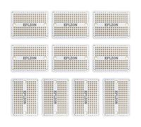 EPLZON 10 piezas mini Breadboard soldable Protoboard Kit circuito impreso de doble cara Prototipo Board PCB para proyectos electrónicos de bricolaje compatibles con arduin(Blanco)