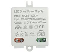 EPLZON 12V/DC 10W Mini Transformador Pequeño y Plano sin Carga Mínima Para Varias Luces LED De Bajo Voltaje De 12V (1 piezas)