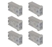 EPLZON 15A 32v mini coche ranurado tipo mcase kit de fusibles de caja (un paquete de 6 piezas, 15A)