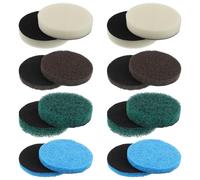 EPLZON 16 Juegos de Almohadillas de Cepillo de Limpieza eléctrica 4 Almohadillas de Espuma 4 Almohadillas de Cocina 4 Almohadillas de Microfibra Personalizadas para Bosch Home/Garden 6033