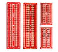 EPLZON 2 piezas 6.8 "x2.05" y 3.5 "x2.0 5" proyecto PCB electrónico soldable prototipo de placa ancha kit, compatible con el prototipo de placa de circuito de soldadura de bricolaje,Rojo