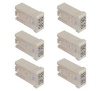 EPLZON 25A 32v mini coche ranurado tipo mcase kit de fusibles de caja (un paquete de 6 piezas, 25A)