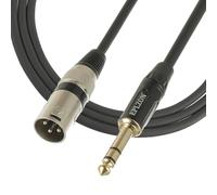 EPLZON 2M TRS 6,35mm Macho a XLR Macho Cable, XLR 1/4 pulgada 6,35 mm Jack Cable para Micrófono, Altavoz, Amplificador, Equipo de Sonido(Male, 2M)
