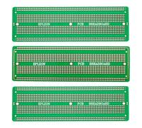 EPLZON 3 piezas 6.8 "x2.05" proyecto electrónico soldable prototipo de placa ancha kit de placa de pcb, compatible con el prototipo de placa de circuito de soldadura bricolable,Verde