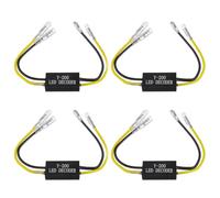 EPLZON 4 Piezas Decodificador Indicador LED Motocicleta 12 V, Decodificador Indicador Resistencia de Carga, Adaptador de Motocicleta, Error de Corrección Flash para Motocicleta, Scooter (10 W 10 Ω)