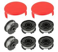 EPLZON Bobina de hilo para Einhell GE-CT 18/28 Li y GE-CT 18/28 Li TC longitud 5 m Ø 1,6 mm, Cubierta de bobina TLE-03-1(6 Bobinas + 2 Tapa)