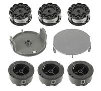 EPLZON Bobina de repuesto F016800570 para Bosch UniversalGrassCut 18 18-26 18-260, con bobina de repuesto F016800570(6 Bobinas de hilo+ 2 Cubierta de Bobina)