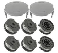 EPLZON Bobinas de repuesto F016800569/F016800385 longitud 4 m diámetro de 1,6 mm para cortabordes EasyGrassCut 23/26/18/18-230/18-260/18-26 y cubierta de bobina F016F05320(6 Carretes+ 2 Tapa)