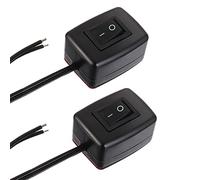 EPLZON Interruptor Basculante SPST 12V ON/OFF SPST Forma de Gota de Agua Interruptor para Iluminación de Automóvil Interruptor de Encendido Barra de Luz LED Luz Antiniebla(Conjunto de 2 Piezas)