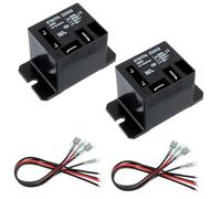 EPLZON NT90-AC220V-8X Relé de alimentación CA 220V bobina 30A 40A SPST (1NO) con montaje de brida y 10 terminales de conexión rápida mini relé (paquete de 2 unidades)