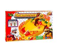 EPOCH Super Mario Fireball Stadium - Juego de mesa de acción para 2 jugadores, incluye figuras de Mario y Luigi, y torre de Bowser.