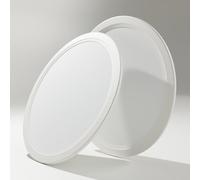 Epochglo 2 Stück Plafon con Sensor de Movimiento, Lampara Techo, Luz Led Techo, Lampara Habitacion Techo para Pasillo, 18W, 1800LM, 4000K, IP44, Blanca, 22cm