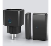 Epochglo Interruptor de contacto de ventana para campana extractora, control de salida de aire, interruptor de ventana, interruptor de contacto para chimenea, color negro