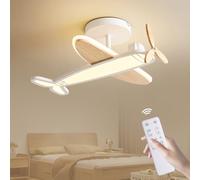 Epochglo Lámpara de Techo LED Regulable Para Habitación Infantil - 40 W, Con Mando a Distancia 3000 K-6500 K, Moderna Luz de Techo Para Avión, Para Dormitorio