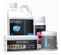 EPODEX® Metallic Brush Effect | Revestimiento de superficie | suelo de diseño | resina de poliuretano mate | resina de poliuretano | incluye imprimación | 10 colores | descuento por cantidad