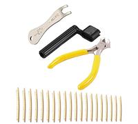 Epodmalx 20 piezas de alambre de cobre para trastes de guitarra acústica clásica de 2,0 mm con 3 herramientas de mantenimiento de reparación de guitarra