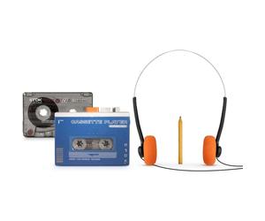 EPOK by Bigben Reproductor de casete Bluetooth 5.4, altavoz BT, recargable USB-C, paquete completo 4 en 1 con auriculares de 3,5 mm, K7 y lápiz