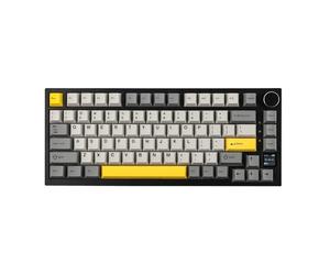 EPOMAKER Ajazz AK820 Pro 75% Gasket Teclado Mecánico Inalámbrico/Bluetooth/USB-C, Iluminación RGB, con TFT Pantalla y Foam insonorizantes para Mac/Win/PC (Grey, Ajazz Gift Switch)