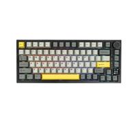 EPOMAKER Ajazz AK820 Pro 75% Teclado Mecánico Inalámbrico con Pantalla TFT | Formato ANSI, 2.4G/BT/USB-C, Iluminación RGB, Gasket, Foam Insonorizante, para Mac/Win/PC (Grey, Ajazz Flying Fish Switch)