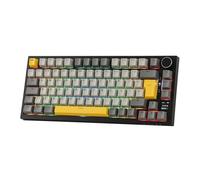 EPOMAKER Ajazz AK820 Pro ISO-ES Teclado Mecánico Inalámbrico con Pantalla | Perilla, Distribución Española, 2.4G/BT/USB, Iluminación RGB, Software Personalizado, Teclado Gaming del 75% para PC/Mac