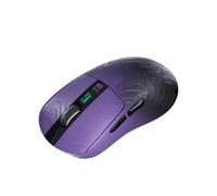 EPOMAKER Carbonis Ratón Gaming Inalámbrico con Pantalla, Sensor PAW3950, 8K de Sondeo, 30.000 DPI, Carcasa de Compuesto de Fibra de Carbono, Diseño Ergonómico Diestro para Esports en PC (Negro Morado)