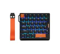 EPOMAKER HE30 Teclado de Una Mano con Efecto Hall, Sondeo de 8000 & 0,125 ms, SOCD & Snap Key, Disparo Ajustable, Teclas PBT, RGB, Software Personalizado, Teclado Gaming con Cable para PC/Mac (Negro)