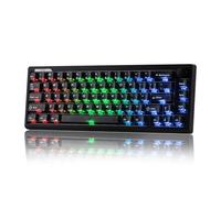 EPOMAKER HE65 V2 TMR Teclado Gaming Magnético con Botón de Volumen, Negro | Disparo Rápido, Tasa de Sondeo 8K, Activación Ajustable, Hot-Swap Híbrido, Cremoso y Thocky, 2.4GHz/BT, Mac y Windows
