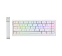 EPOMAKER HE68 Lite Teclado para Juegos con Cable con Hall Effect, Sondeo de 8000Hz y Escaneo de 128000Hz, Activación Ajustable, Latencia de 0,125ms, Amortiguación Acústica, Snap Key, A-RGB (Blanco)