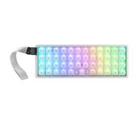 EPOMAKER Luma40 Teclado Mecánico de Bajo Perfil con QMK/Via y Metal CNC, Teclas de PC Transparente, Hot-Swap, Switch Lineal Kailh, 2.4Ghz/BT/USB, Teclado Inalámbrico para Juegos del 40% para Mac/Win