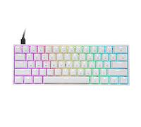 EPOMAKER SKYLOONG GK61 SK61 Teclado Óptico para Juegos del 60% con una Latencia de 1ms, RGB translúcida, Intercambiable en Caliente y Programable para Win/Mac (Blanco, Gateron Óptico Negro)