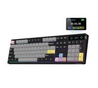 EPOMAKER TH108 Pro Teclado Mecánico Inalámbrico con Pantalla&Perilla, Negro
