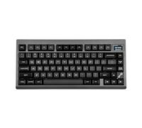 EPOMAKER TH80 Pro V2 Teclado Mecánico con Pantalla RGB. Gasket Teclado Bluetooth/2,4 GHz/USB-C con Via-Programming, LED orientado al Sur para Mac/Win (Flamingo Switch, Negro)