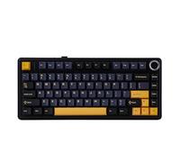 EPOMAKER x Aula F75 Teclado Gaming Mecánico Inalámbrico con Perilla del 75% | Formato ANSI US, BT/2.4GHz/USB-C, RGB, Gasket, Hot Swappable, Acolchado de 5 Capas, NKRO, Negro, Reaper Switch