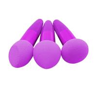 Éponge De Fond De Teint - Mélangeur De Maquillage Bouffant De Fond De Teint Haute Densité 3 Pièces Avec Poignées,Ensemble D'éponges De Maquillage À Usage Sec Et Humide, Outil Cosmétique De Voyage Pour