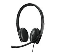 EPOS ADAPT 165T USB-C II Auriculares con cable de dos caras, toma de 3,5 mm, conexión USB-C, certificado Microsoft Teams, UC
